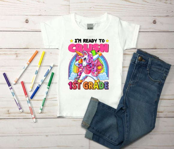 Unicorn Ready to Crush T-Shirt (Adult Sizes)